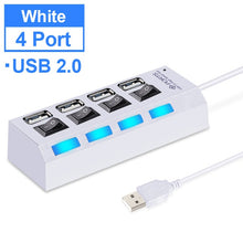 Load image into Gallery viewer, USB Hub 3.0 USB Splitter Multi USB 2.0 Hub Multiple 4/7 Port Hab Splitters With Power Adapter Computer Accessories Hub For PC
