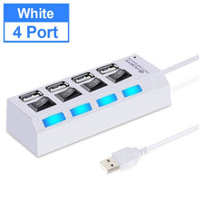 Load image into Gallery viewer, USB Hub 2.0 Multi USB Port 4/7 Ports Hub USB High Speed Hab With on/off Switch USB Splitter For PC Computer Accessories
