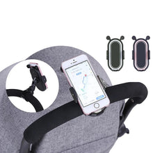 Load image into Gallery viewer, HX 360 Degree Rotate Baby Stroller Accessories Universal Holder Adjustable Mount Bracket Mobile Phone Stander Black White Pink
