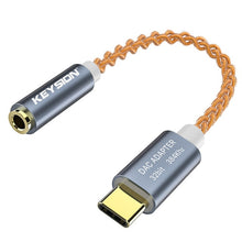 Load image into Gallery viewer, flepow HIFI DAC earphone Amplifier USB Type C to 3.5mm Headphone Jack audio adapter 32bit 384kHz Digital Decoder AUX Converter
